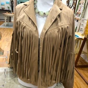 Desert Western jacket with fringe.